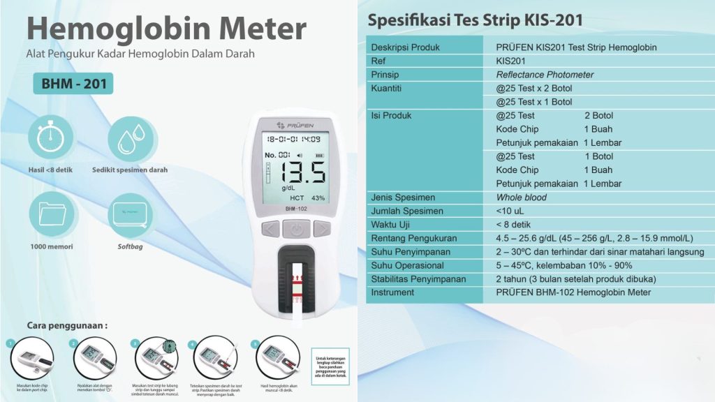 Spesifikasi produk Alat HB Meter yang kami jual