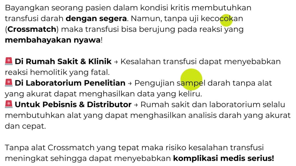 Jual Crossmatch Alkespedia