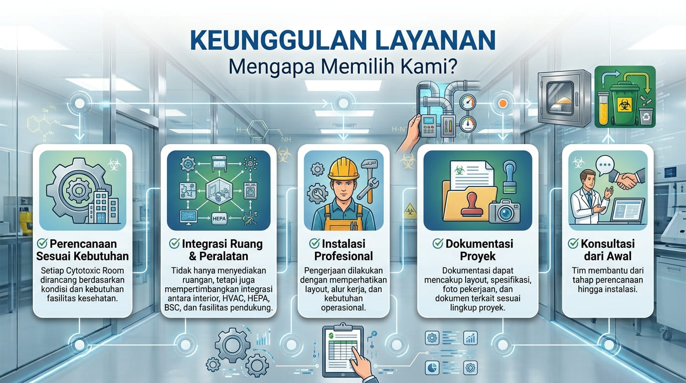 keunggulan layanan cytotoxic room